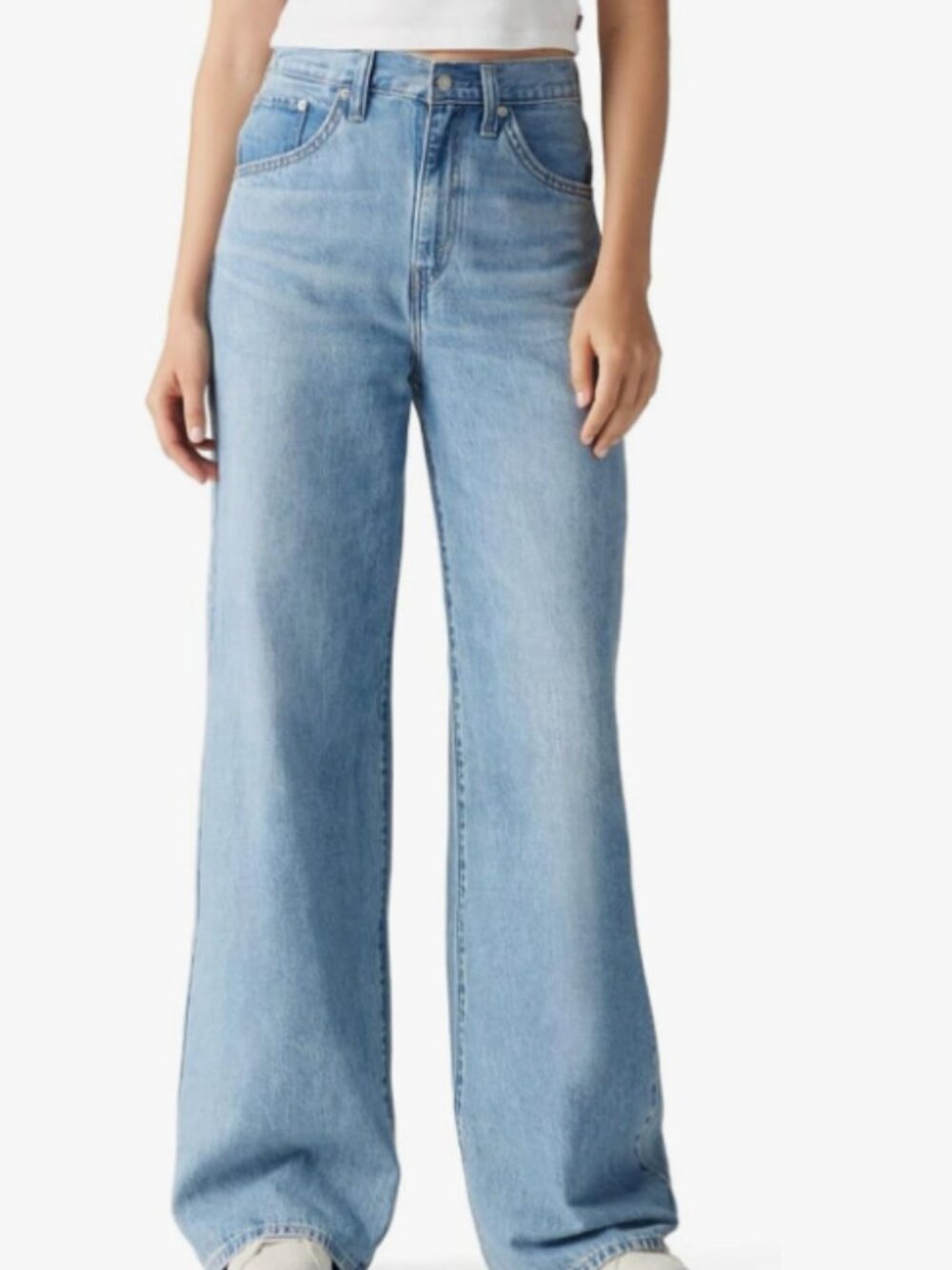 Levi's Women's Cinch Baggy Jeans - Invested Indigo, Size 25